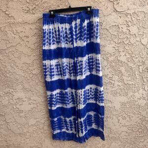 Cruisewear & Co. Tie Dye Wide Leg Rayon Pants Size Womens L